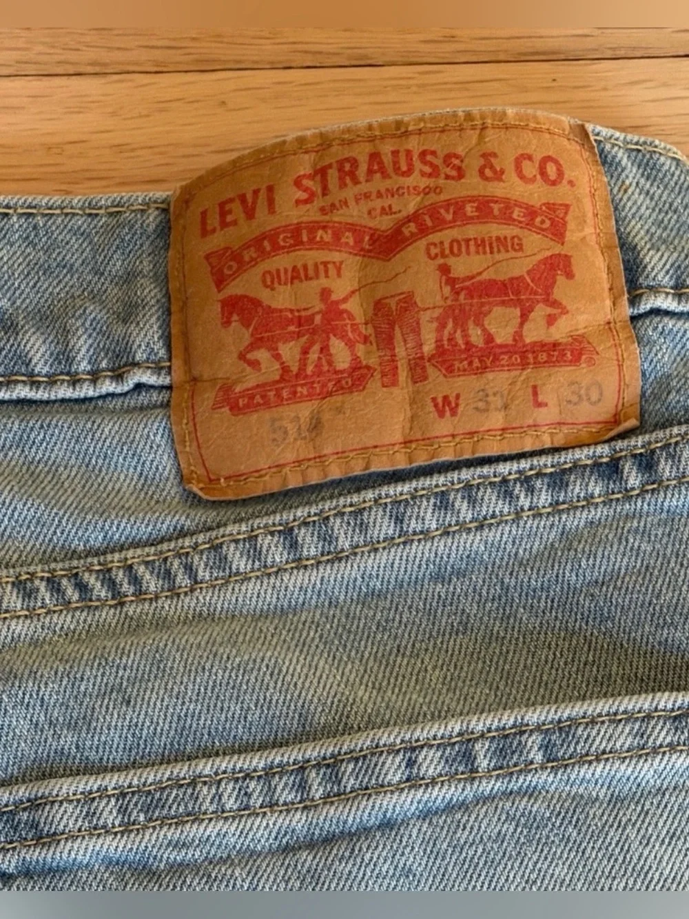 Levi's Straight Men’s Jeans in Light Blue Denim